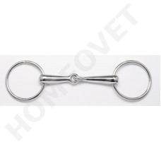 Snaffle Bit- nickel plated with iron, solid