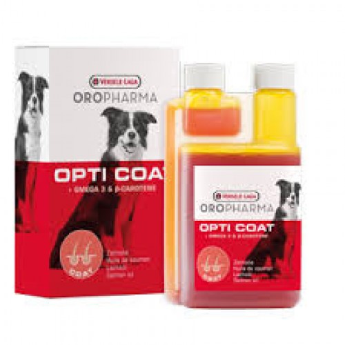 Versele-Laga Oropharma Opti-coat Salmon Oil with Omega 3 oil and β-carotene  - Homeovet